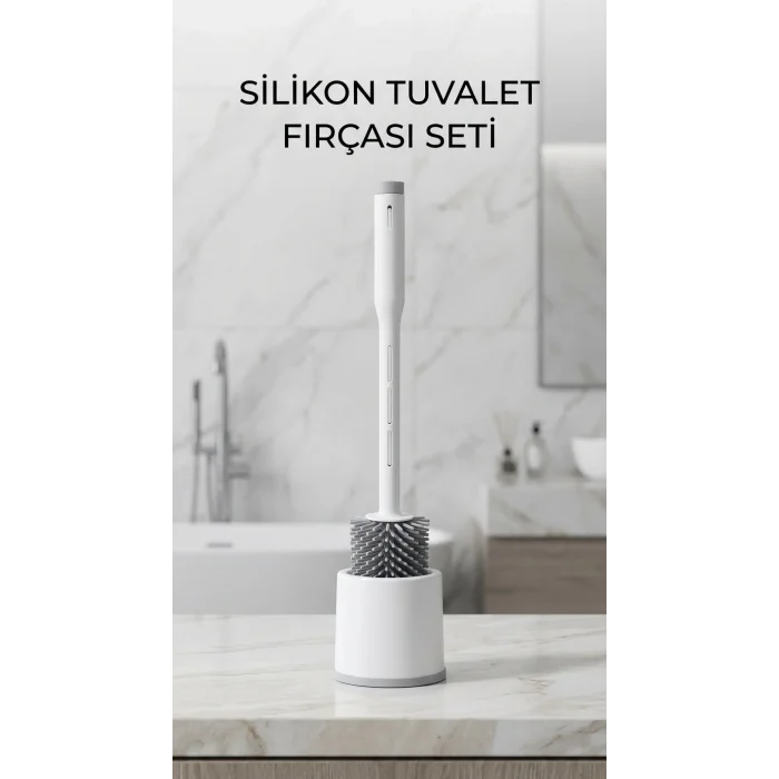 BUĞZ Deterjan Hazneli Ergonomik Silikon Tuvalet Fırçası