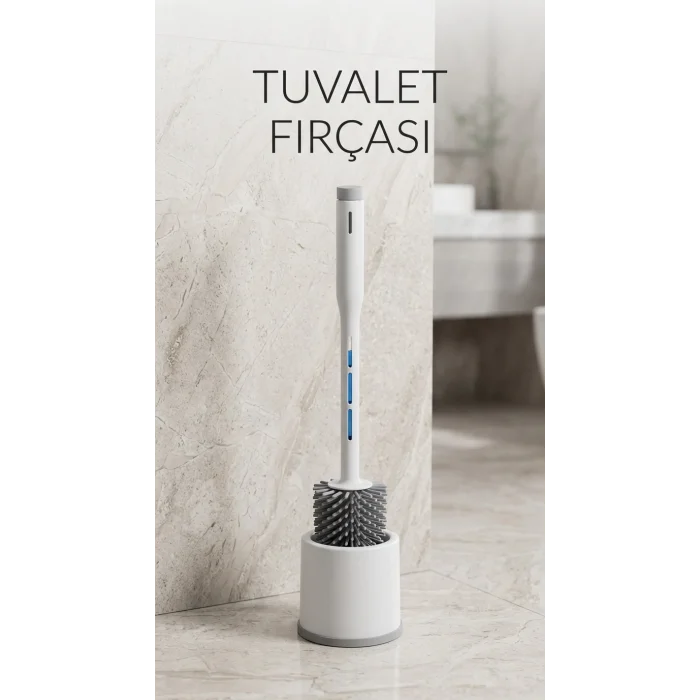 BUĞZ Deterjan Hazneli Esnek Silikon Başlıklı Tuvalet Fırçası