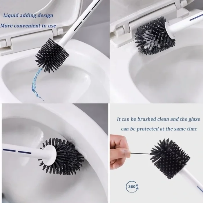 BUĞZ Deterjan Hazneli Silikon Tuvalet Fırçası