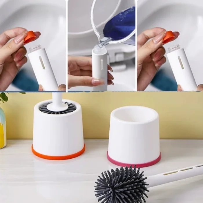 BUĞZ Deterjan Hazneli Silikon Tuvalet Fırçası