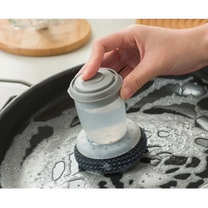 BUĞZ Deterjan Hazneli Telli Bulaşık Fırçası