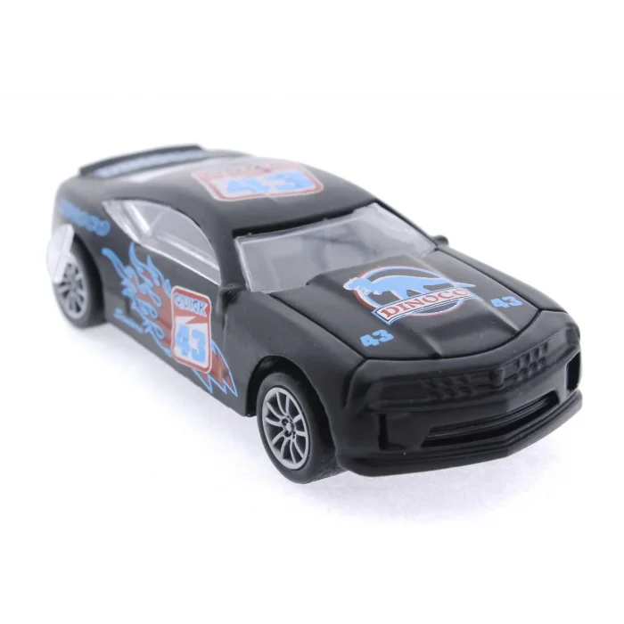  Die Cast Çek Bırak Metal Siyah Yarış Arabası 43