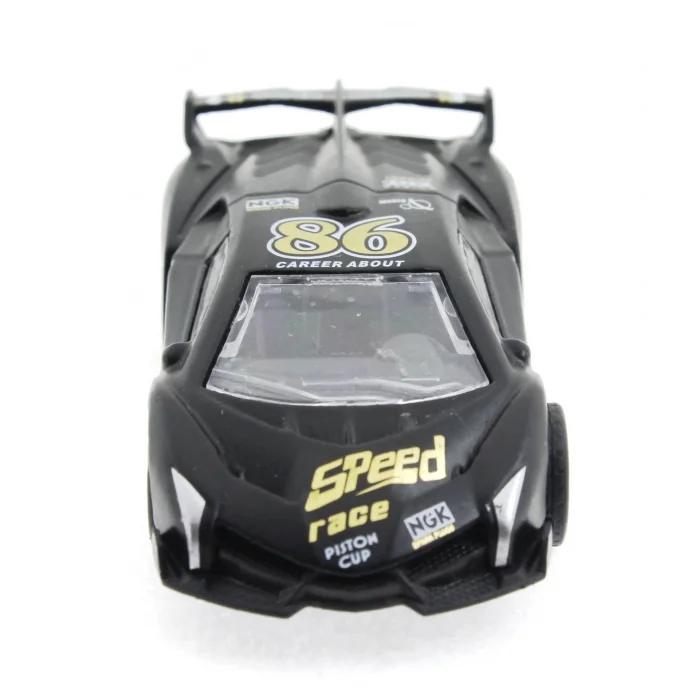  Die Cast Çek Bırak Metal Siyah Yarış Arabası 86