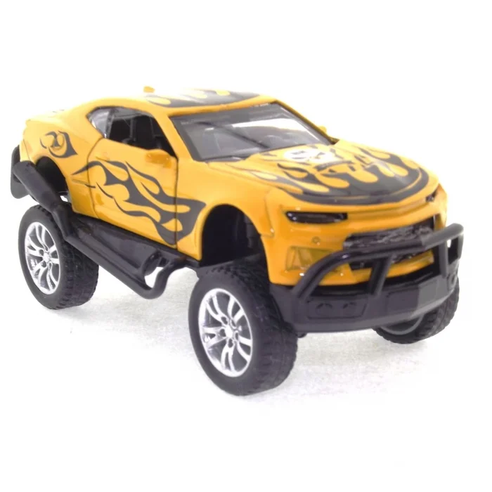  Die Cast Çek Bırak Sarı Arazi Aracı