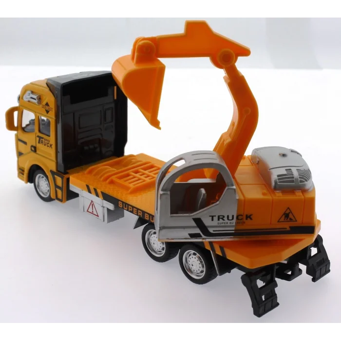  Die Cast Çek Bırak Sarı Kepçe