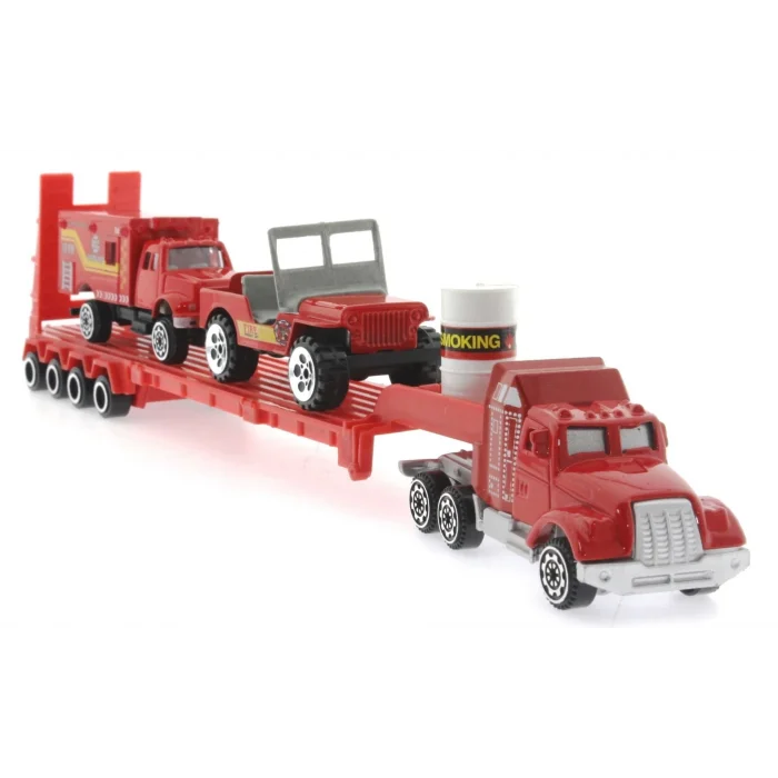  Die Cast Metal Tırlı ve Jeepli İtfaiye Seti