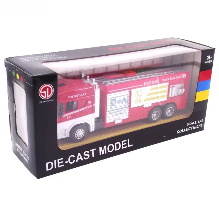  Die Cast Model Çek Bırak Merdivenli İtfaiye Kamyonu