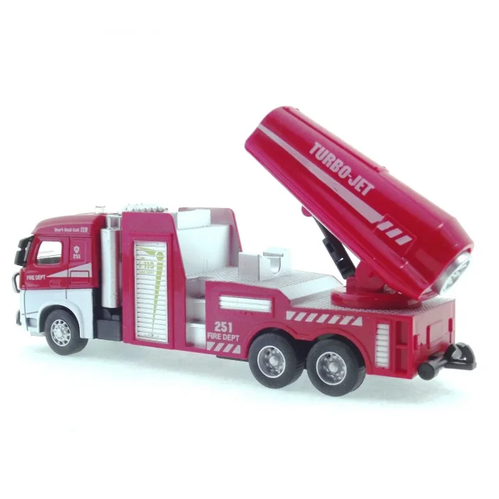  Die Cast Model Çek Bırak Turbo Jet İtfaiye Kamyonu