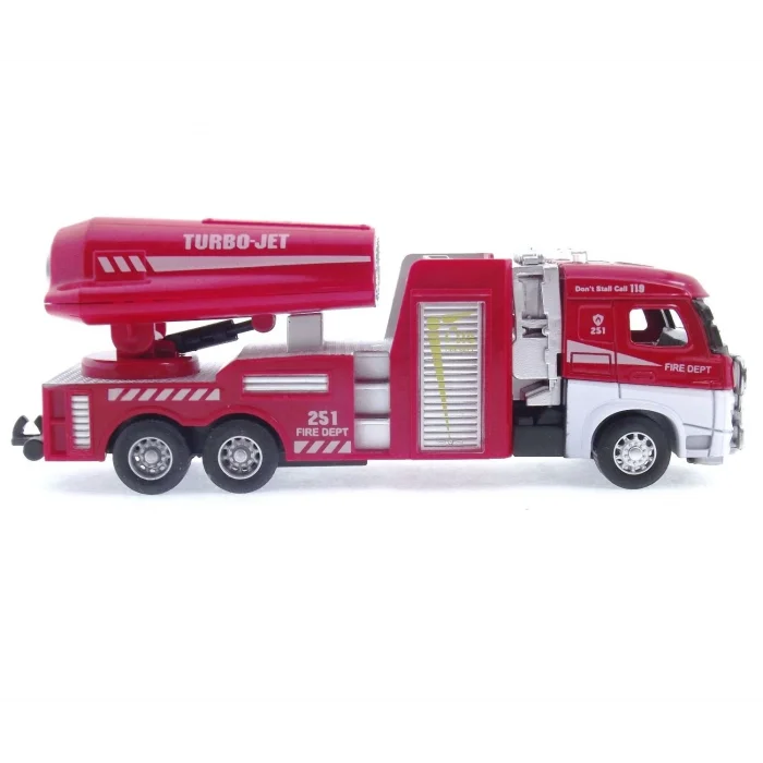  Die Cast Model Çek Bırak Turbo Jet İtfaiye Kamyonu