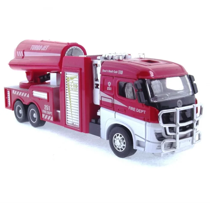  Die Cast Model Çek Bırak Turbo Jet İtfaiye Kamyonu