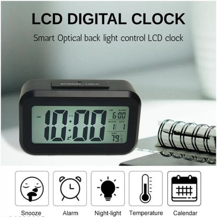 BUĞZ Dijital Alarmlı Masa Saati