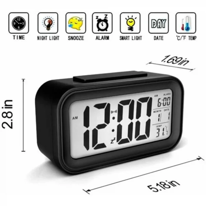 BUĞZ Dijital Alarmlı Masa Saati