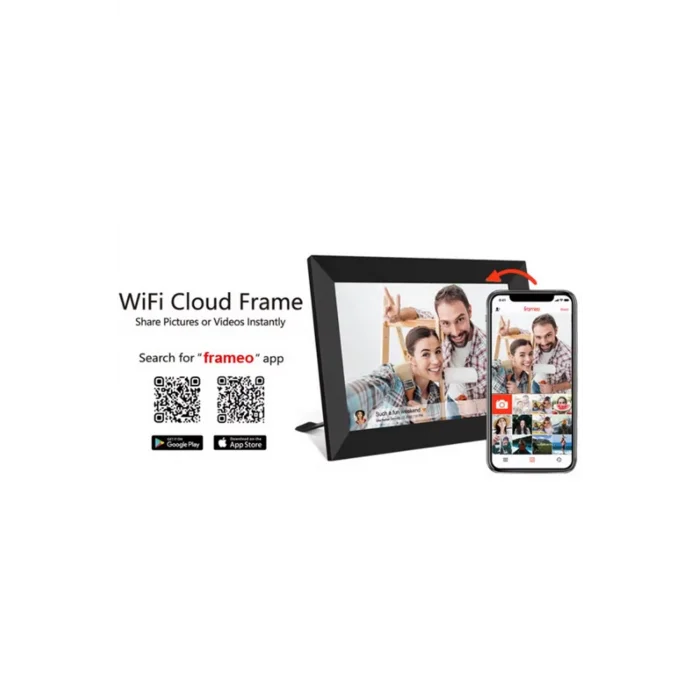 BUĞZ Dijital Fotoğraf Çerçevesi Wifi 10.1 İnç 32gb Dokunmatik Ekran, Uygulama Üzerinden Fotoğraf/video Paylaşımı