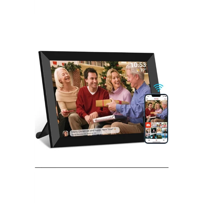 BUĞZ Dijital Fotoğraf Çerçevesi Wifi 10.1 İnç 32gb Dokunmatik Ekran, Uygulama Üzerinden Fotoğraf/video Paylaşımı
