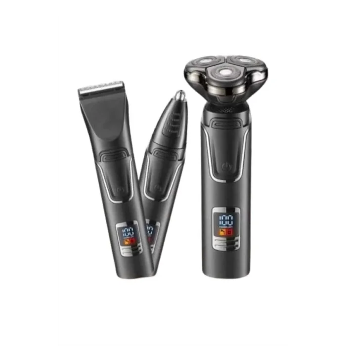  Dijital Göstergeli 3 Başlıklı Tıraş Makinesi Islak Kuru Lazer Öncesi Günlük