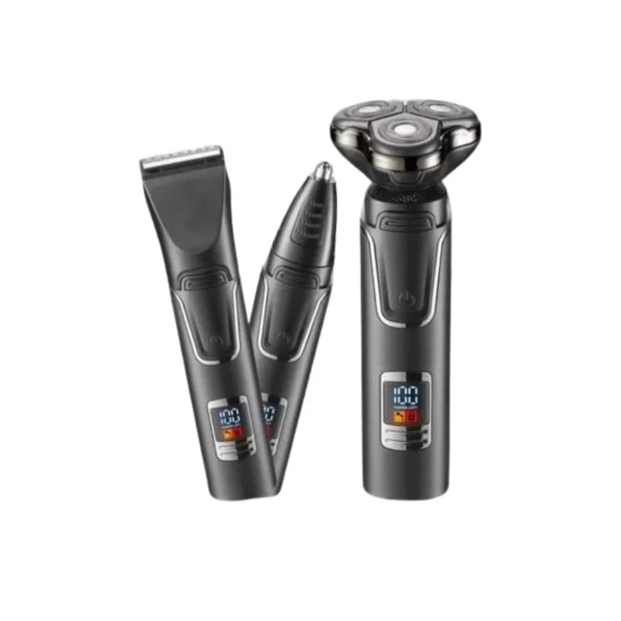  Dijital Göstergeli 3 Başlıklı Tıraş Makinesi Islak Kuru Lazer Öncesi Günlük