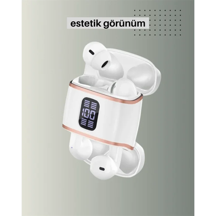 BUĞZ Dijital Göstergeli Bluetooth Kulakiçi Kulaklık – 4’lü Paket, Gürültü Engellemeli - BUĞZ