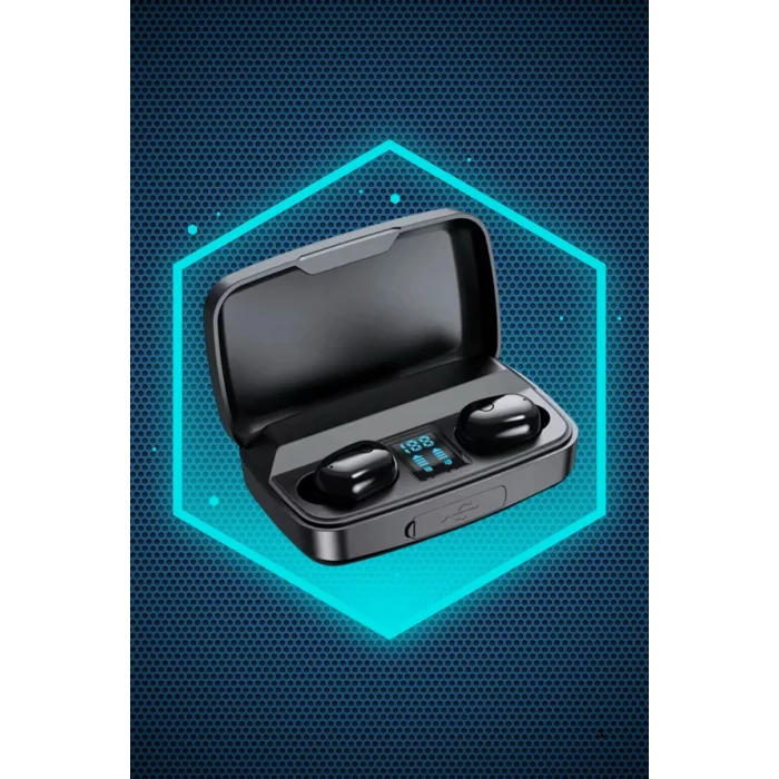 BUĞZ Dijital Göstergeli Bluetooth Kulaklık Kablosuz TWS Stereo Bluetooth 5.0 - BUĞZ