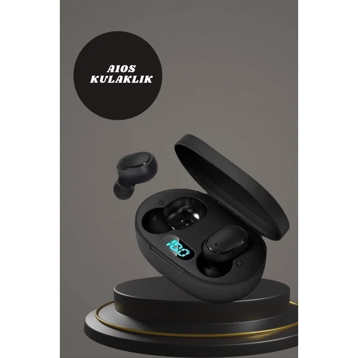 BUĞZ Dijital Göstergeli Kulaklık ve 7 Kordonlu Akıllı Saat Android ve İOS Uyumlu Uyku Takibi Sesli Görüşme - BUĞZ