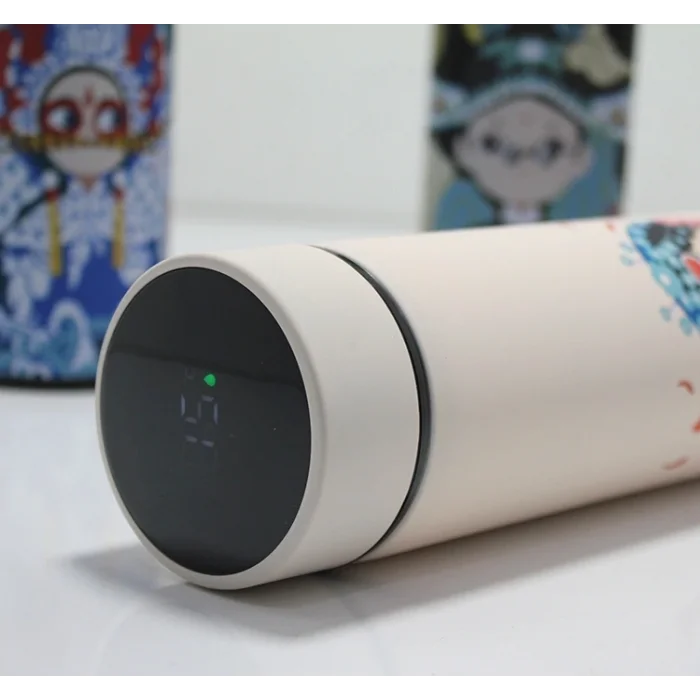 BUĞZ Dijital Göstergeli Paslanmaz Çelik Termos