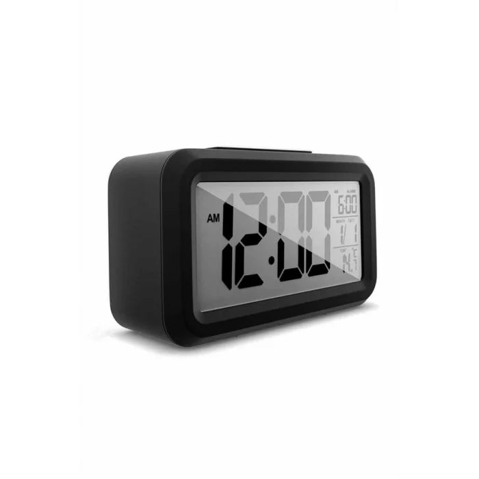 BUĞZ Dijital Işıklı Alarmlı Çalışma Masası Ekran Pilli Çalar Saat - BUĞZ