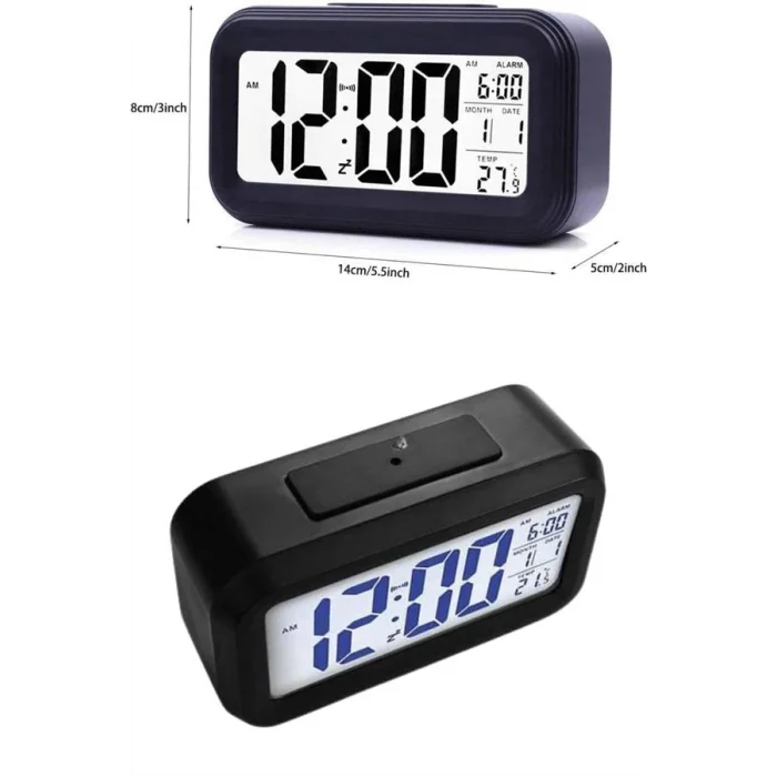 BUĞZ Dijital Işıklı Alarmlı Çalışma Masası Ekran Pilli Çalar Saat - BUĞZ