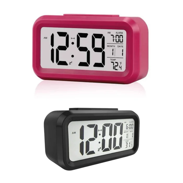 BUĞZ Dijital Masa Saati Termometre Takvim Led Ekran Pilli Ev Ofis Masası - BUĞZ