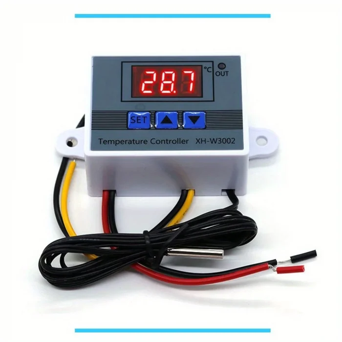 BUĞZ Dijital Termostat XH-W3002 LED Ekranlı Sıcaklık Kontrol Cihazı 220V