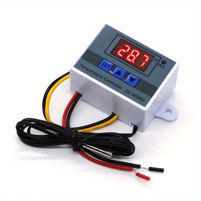 BUĞZ Dijital Termostat XH-W3002 LED Ekranlı Sıcaklık Kontrol Cihazı 220V