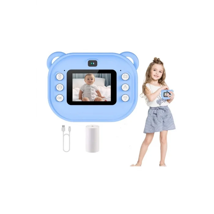 BUĞZ Dijital Video Kayıt Fotoğraf Çocuk Kamerası Anlık Termal Resim Kağıt Baskılı