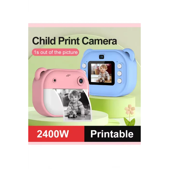 BUĞZ Dijital Video Kayıt Fotoğraf Çocuk Kamerası Anlık Termal Resim Kağıt Baskılı Vtn-09 - Lisinya