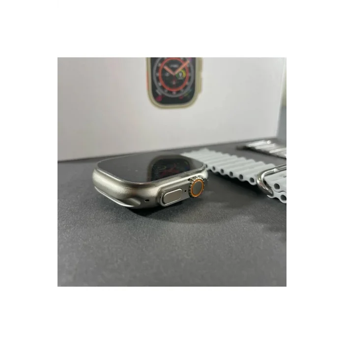 BUĞZ Dikdörtgen Ekranlı, GPS ve Nabız Sensörlü, Suya Dayanıklı Akıllı Saat - Metal Kordonlu