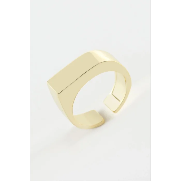 BUĞZ Dikdörtgen Metal Yüzük