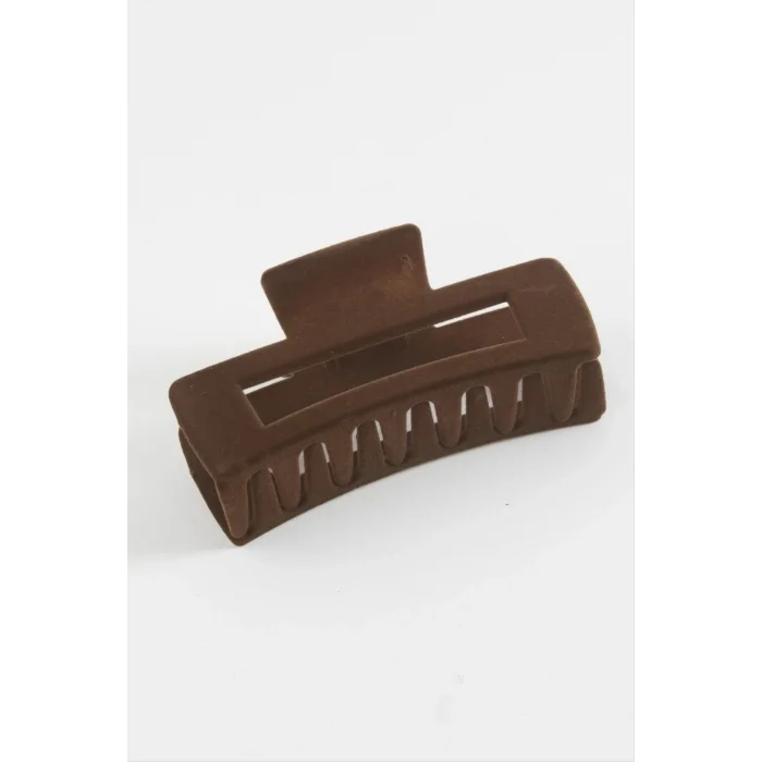 BUĞZ Dikdörtgen Renkli Kadife Mandal Toka 11 cm