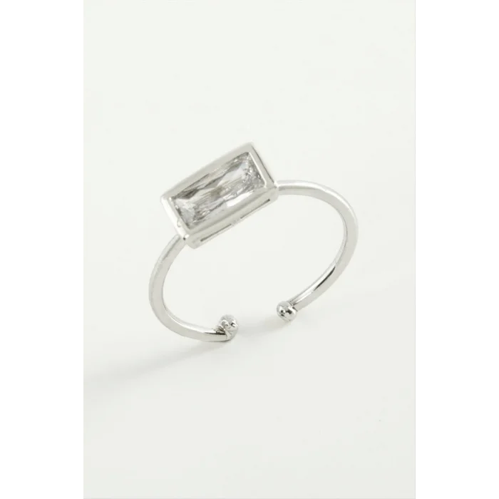  Dikdörtgen Zirkon Taşlı Yüzük