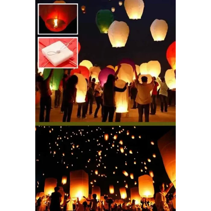 BUĞZ Dilek Feneri Gece Gökyüzü Dilek Balonu