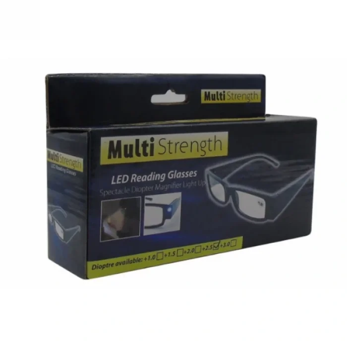 BUĞZ Dinlendirici LED Işıklı Okuma Gözlüğü