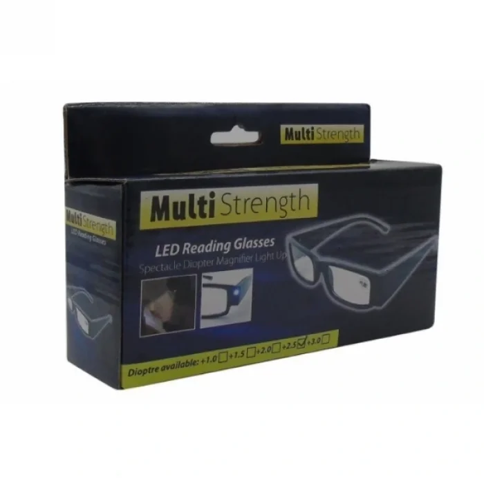 BUĞZ Dinlendirici LED Işıklı Okuma Gözlüğü