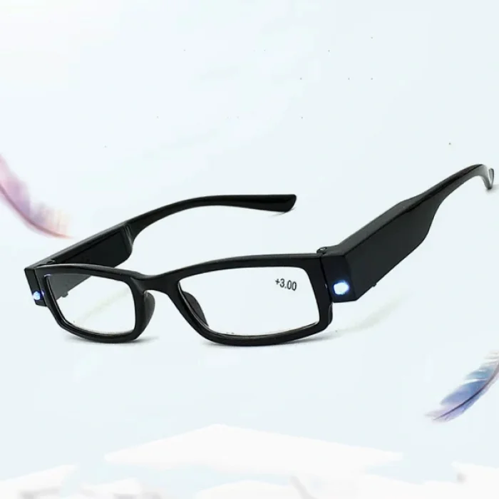 BUĞZ Dinlendirici LED Işıklı Okuma Gözlüğü