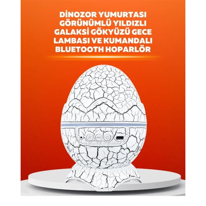  Dinozor Yumurtası Tasarımlı Projektörlü Gece Lambası