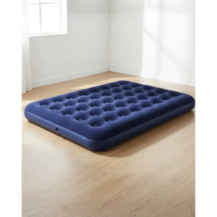 BUĞZ Dış Mekan Şişme Yatak Çift Kişilik Flokeli Yüzey Konforlu Kullanım