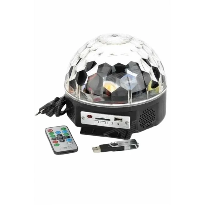 BUĞZ Disko Topu Renkli Işıklı Lazer Parti Bluetooth Bağlantılı Led Küre - Lisinya