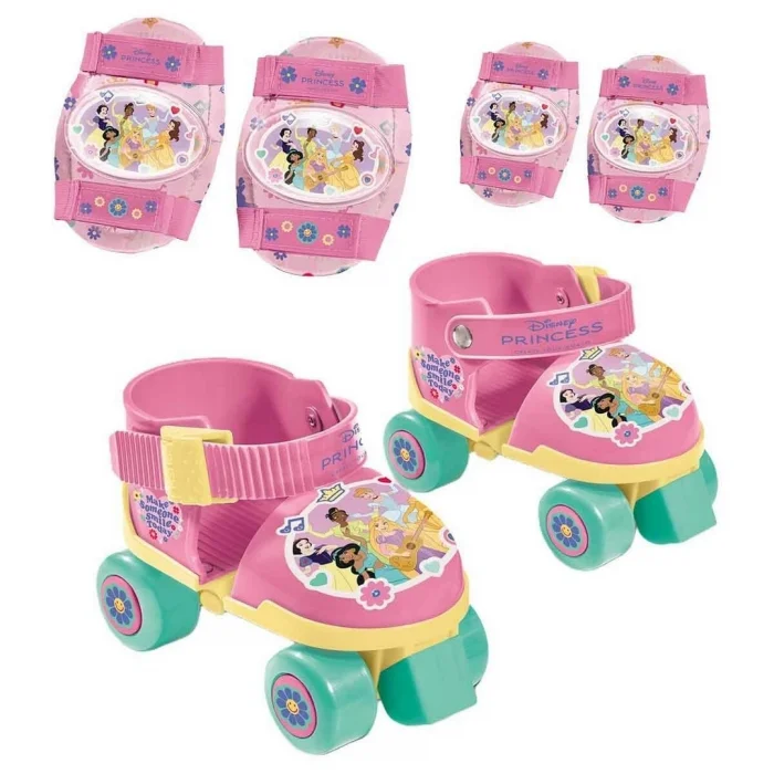 BUĞZ Disney Prensesler Çantalı 4 Tekerlekli Ayarlanabilir Paten Seti S01028823