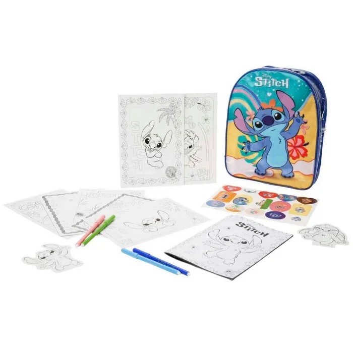 BUĞZ Disney Stitch Sırt Çantalı Boyama ve Çizim Seti