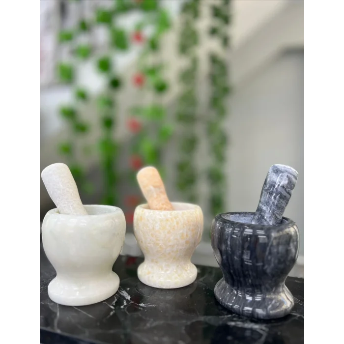 BUĞZ Doğal Cilalı Mermer Havan