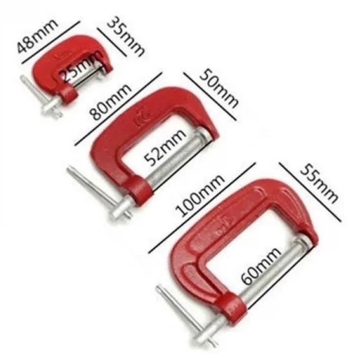 BUĞZ Doğrama Ve Metal Sıkma Sıkıştırma İçin 3lü Mini Mengene Aparat