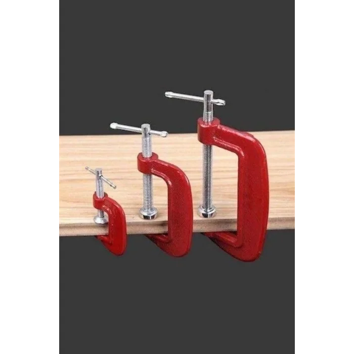 BUĞZ Doğrama Ve Metal Sıkma Sıkıştırma İçin 3lü Mini Mengene Aparat