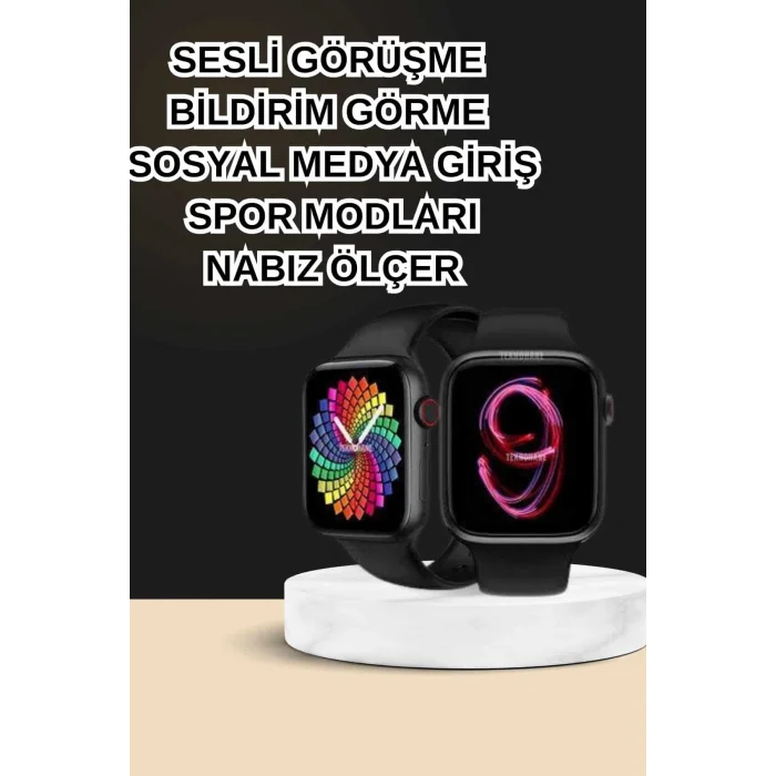 BUĞZ Dokunmatik Akıllı Saat Yeni Nesil Kulaklık Kampanyası ANC Özelliği Yüksek Ses Kaliteli