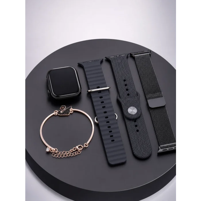 BUĞZ Dokunmatik AMOLED Akıllı Saat Nabız Uyku ve Spor Takip Özellikli - BUĞZ