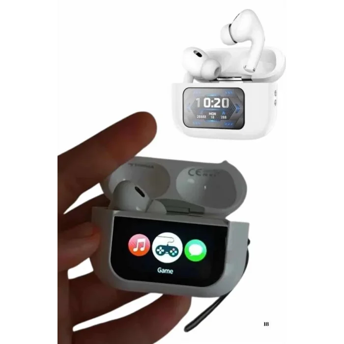  Dokunmatik Ekranlı Air Pro 2 ANC Kulaklık Kablosuz Çok Fonksiyonlu